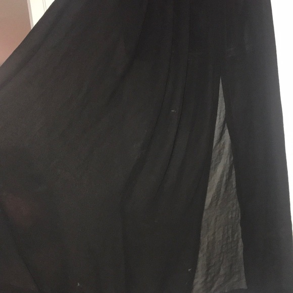 Mesh maxi skirt with underskirt and slit - Picture 2 of 2